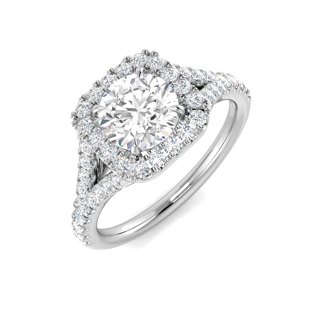 9ct White Gold 1.47ct D VS2 Laboratory Grown CVD Ring