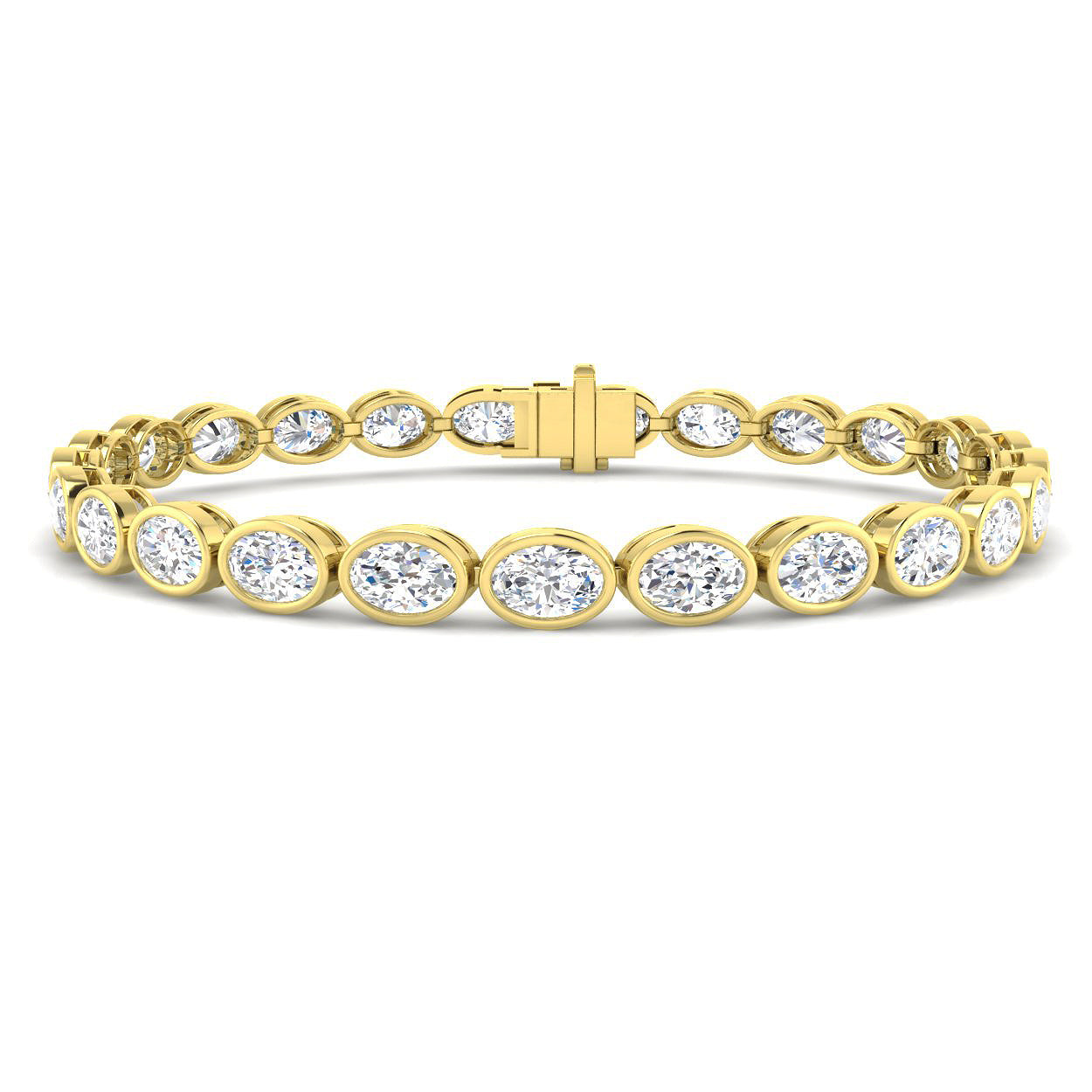 9ct Yellow Gold 9.85ct Laboratory Grown CVD Bracelet