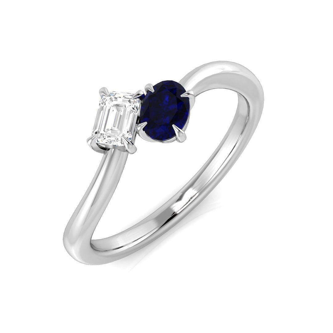 Platinum 0.56ct Diamond Ring