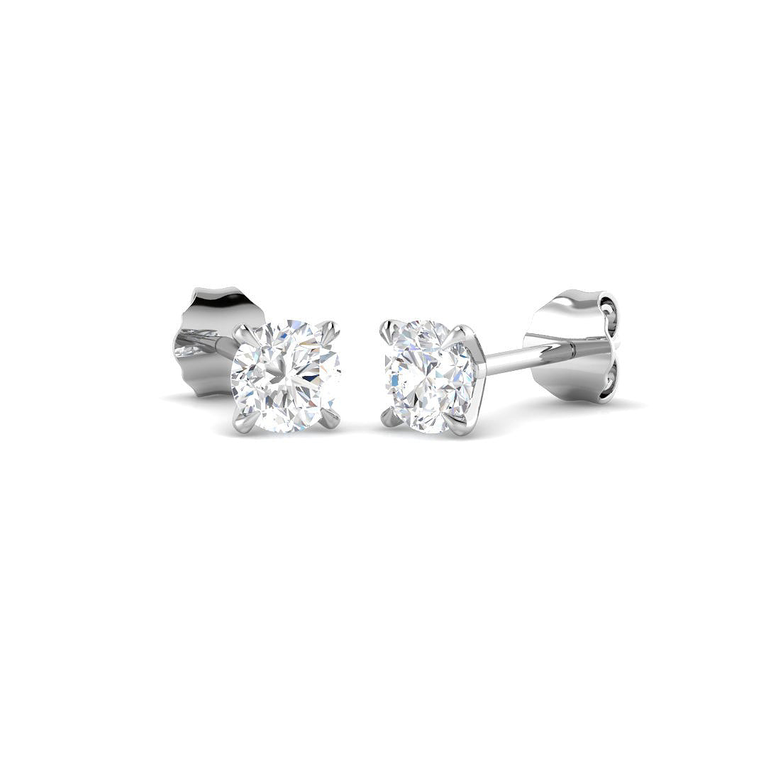 18ct White Gold 0.81ct G SI2 Diamond Earrings