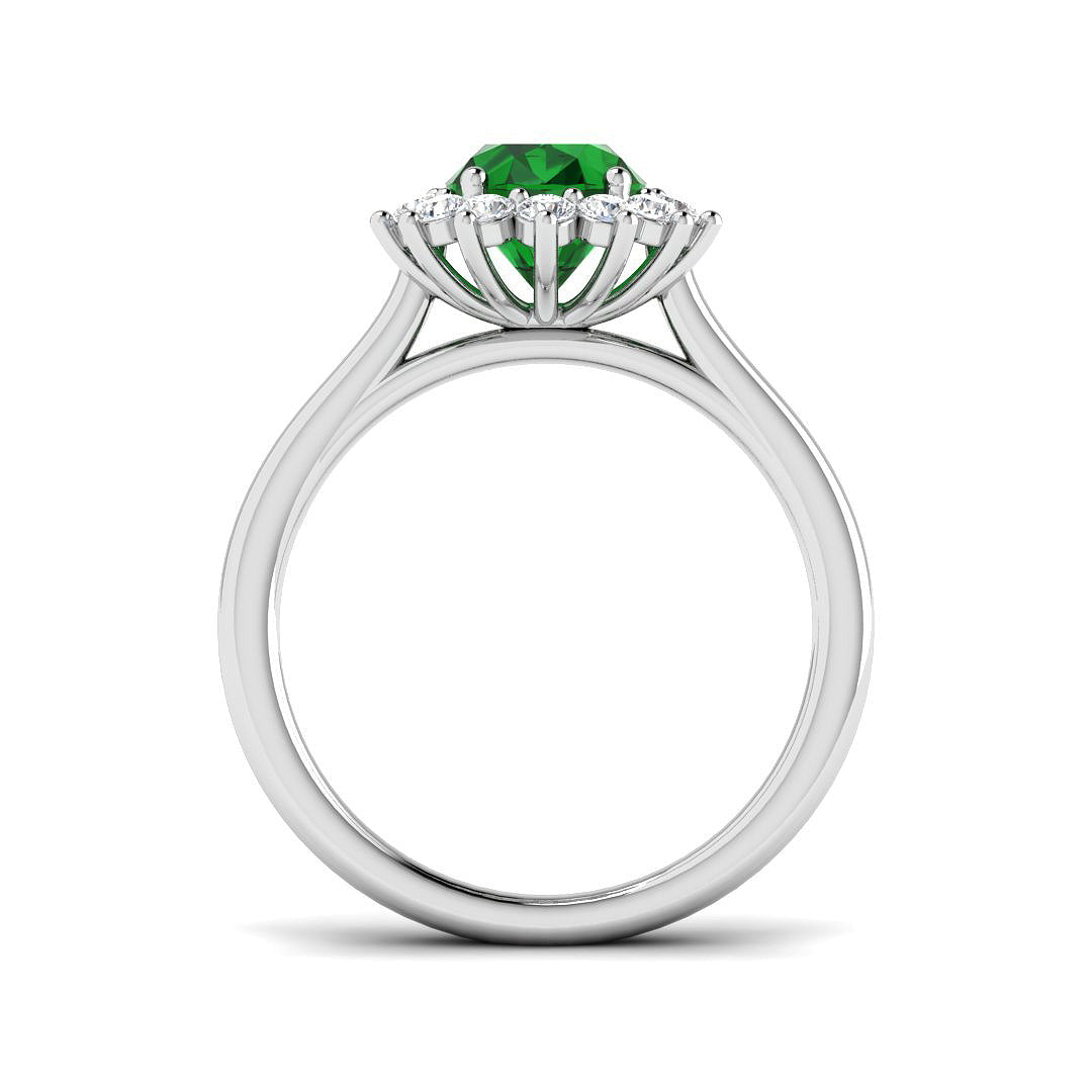 Platinum 1.82ct Emerald Ring