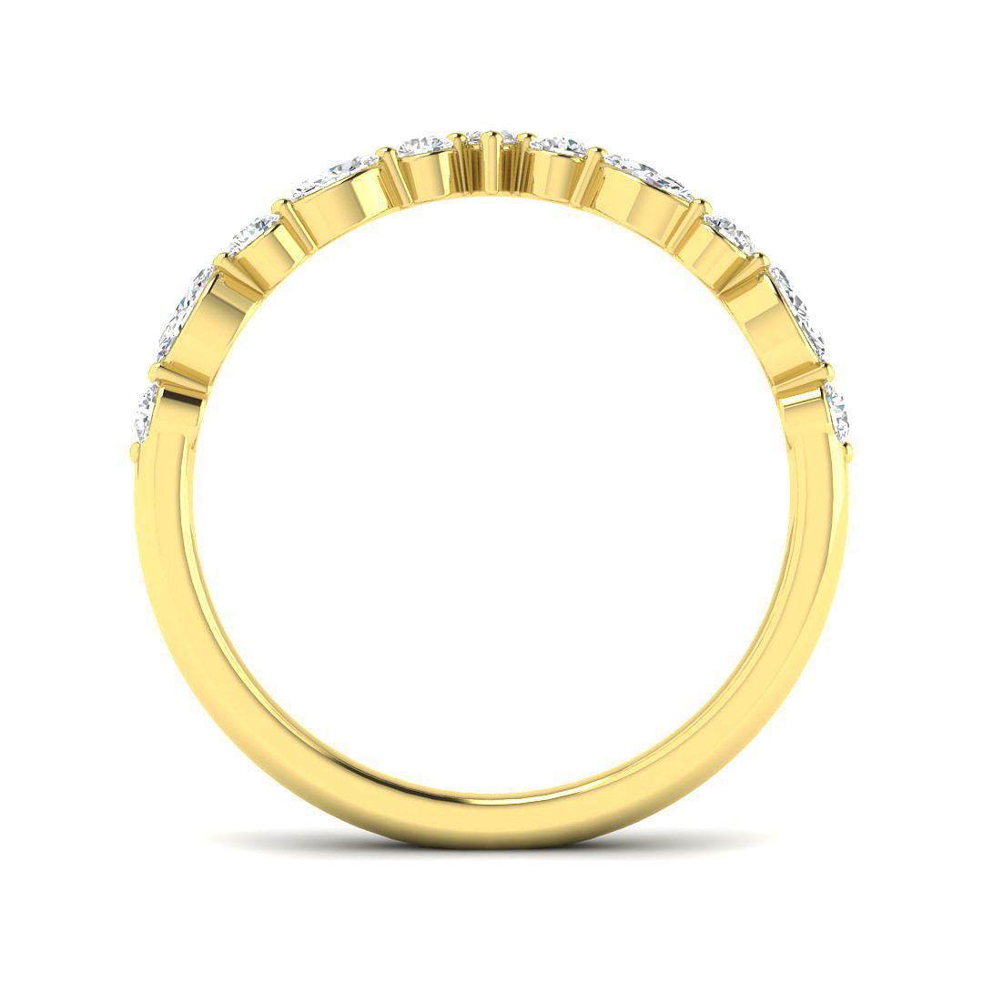 9ct Yellow Gold 0.41ct Diamond Ring