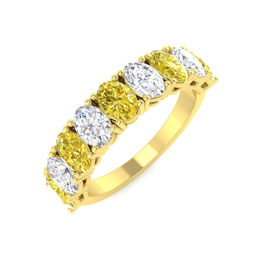 9ct Yellow Gold 2.64ct Laboratory Grown CVD Ring