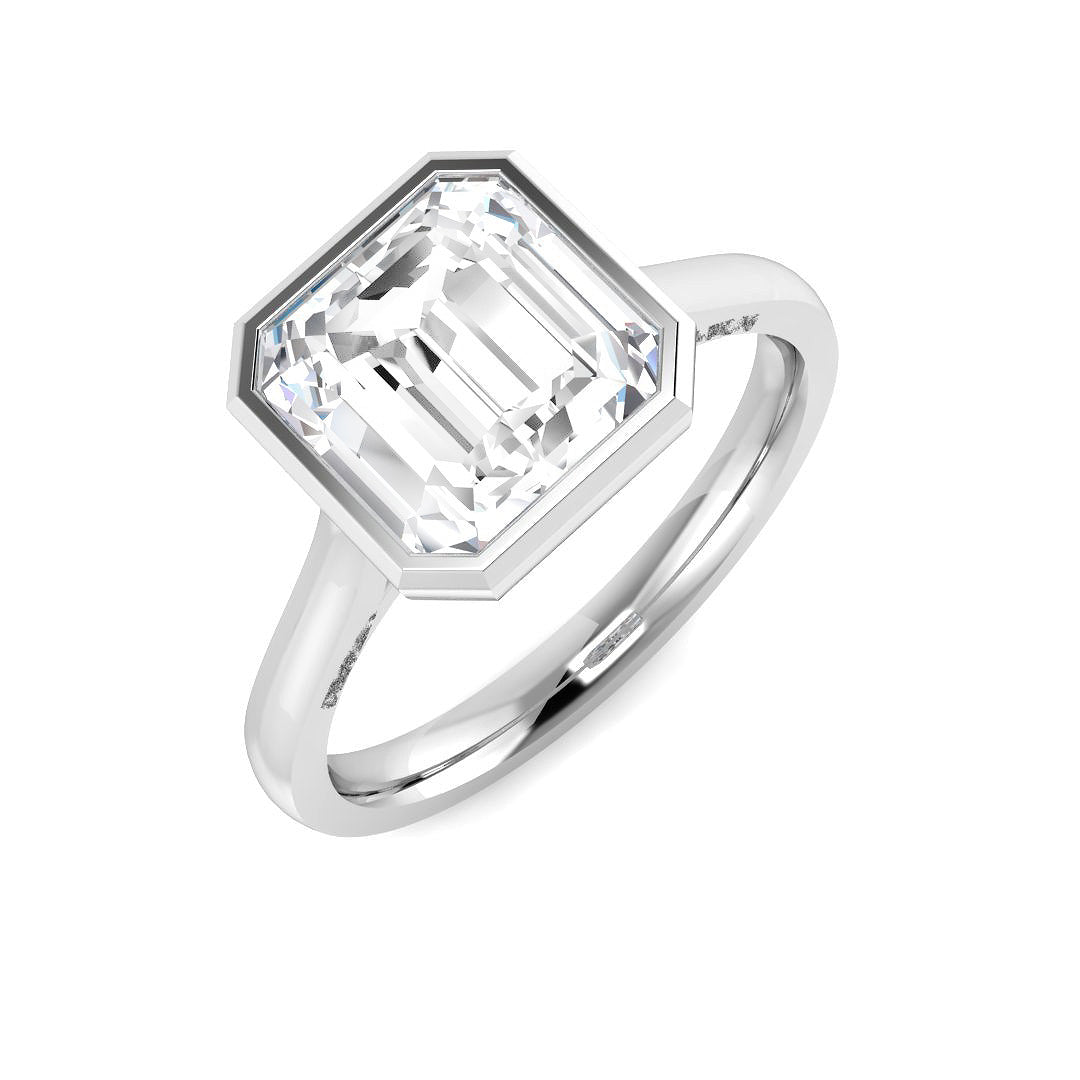 9ct White Gold 3.02ct Laboratory Grown CVD Ring