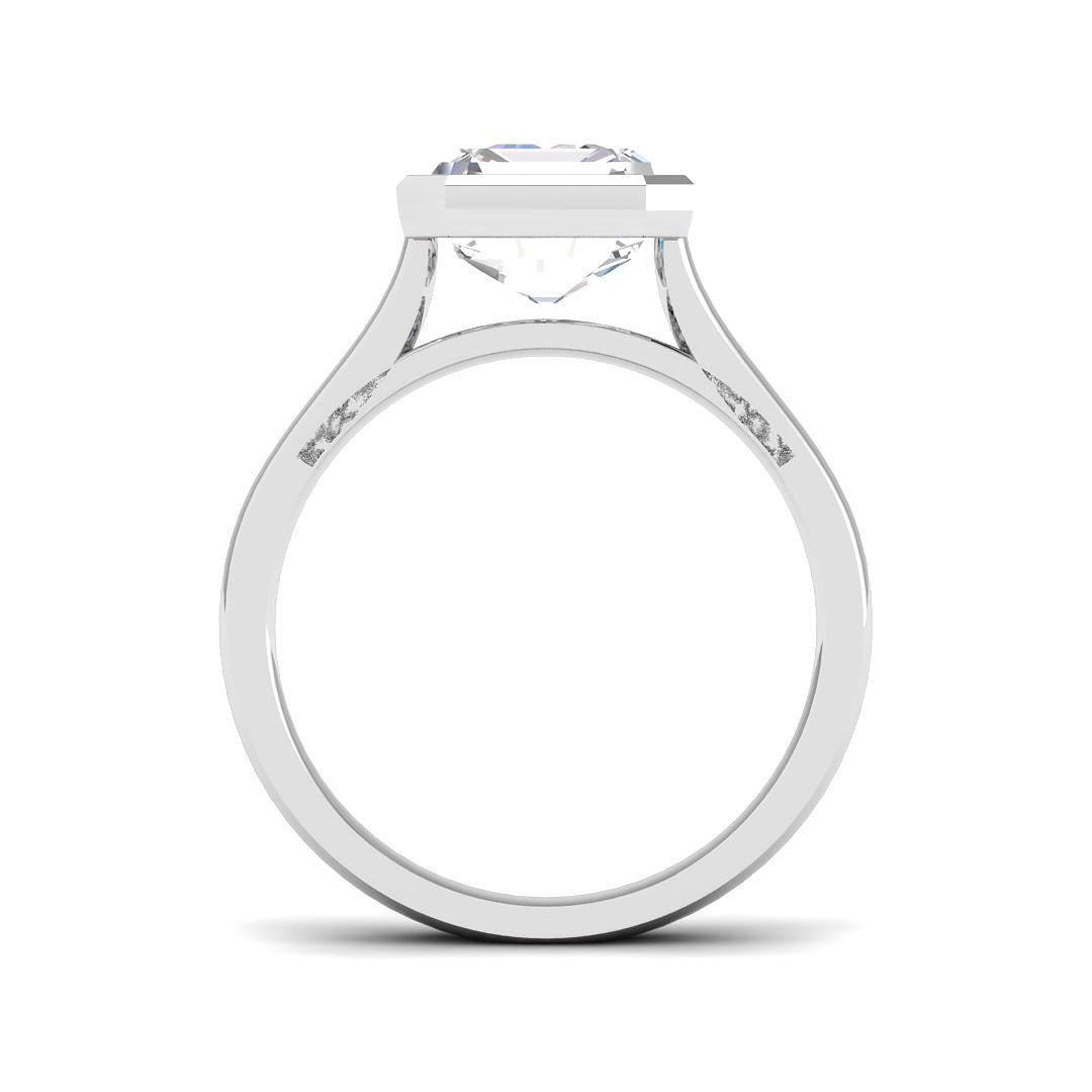 9ct White Gold 3.02ct Laboratory Grown CVD Ring