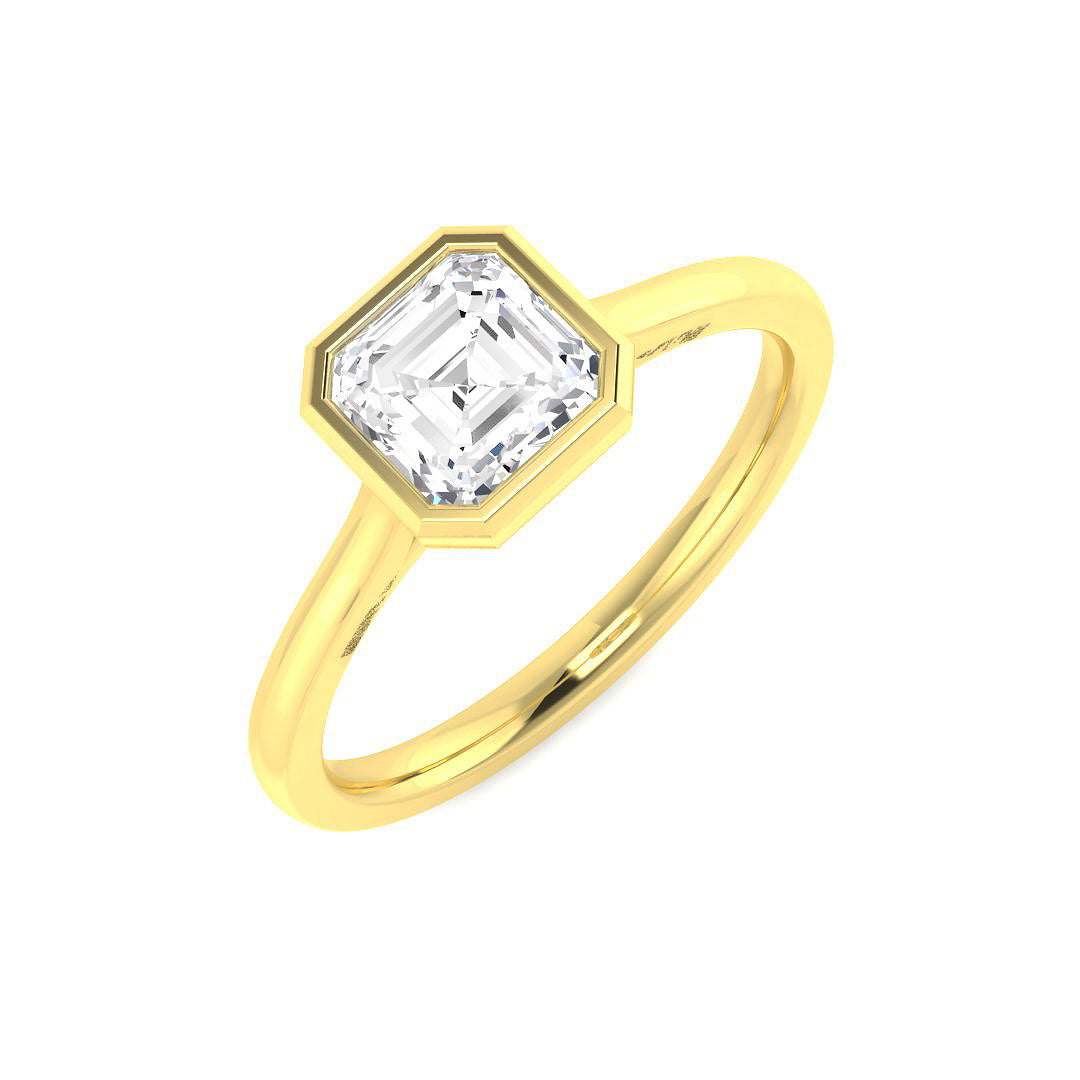 9ct Yellow Gold 1.11ct Laboratory Grown CVD Ring