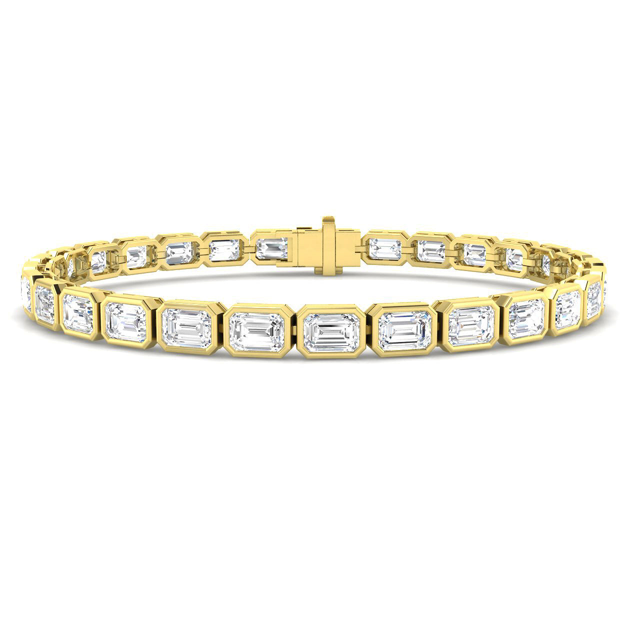 9ct Yellow Gold 11.69ct Laboratory Grown CVD Bracelet