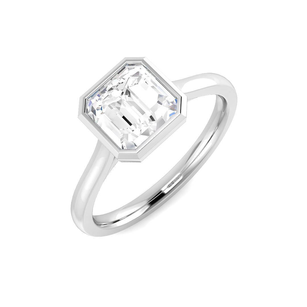 9ct White Gold 1.54ct Laboratory Grown CVD Ring