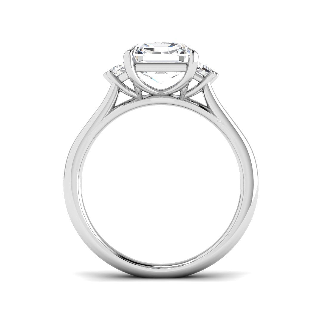9ct White Gold 2.89ct Laboratory Grown CVD Ring