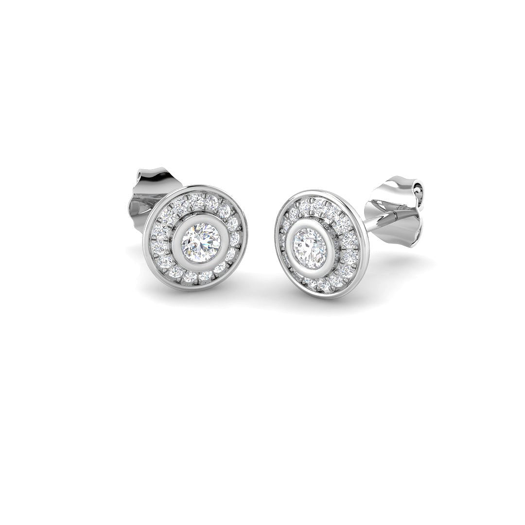 9ct White Gold 0.31ct G SI2 Diamond Earrings