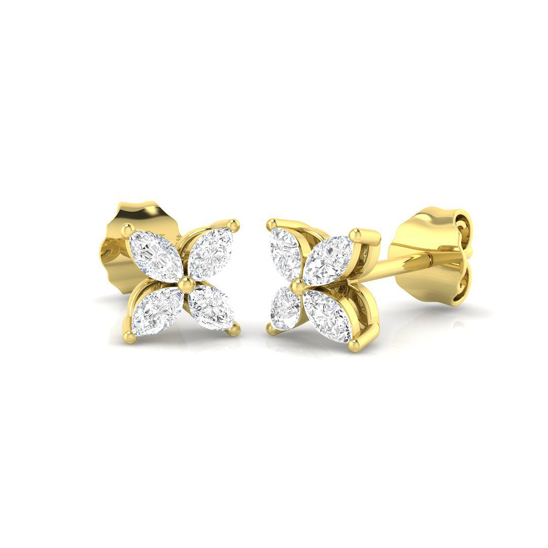 9ct Yellow Gold 0.30ct G SI2 Diamond Earrings