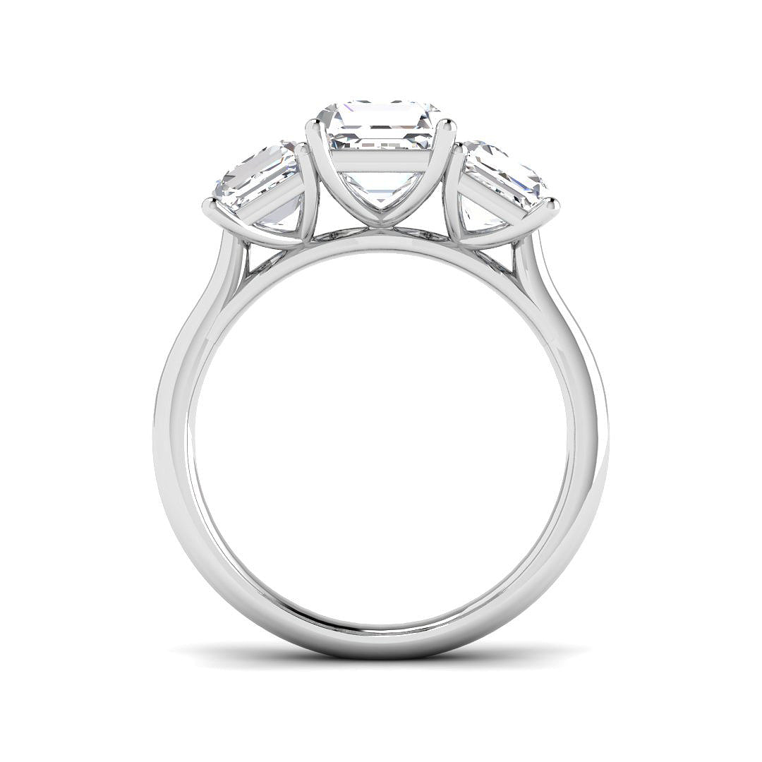 Platinum 3.88ct Laboratory Grown CVD Ring