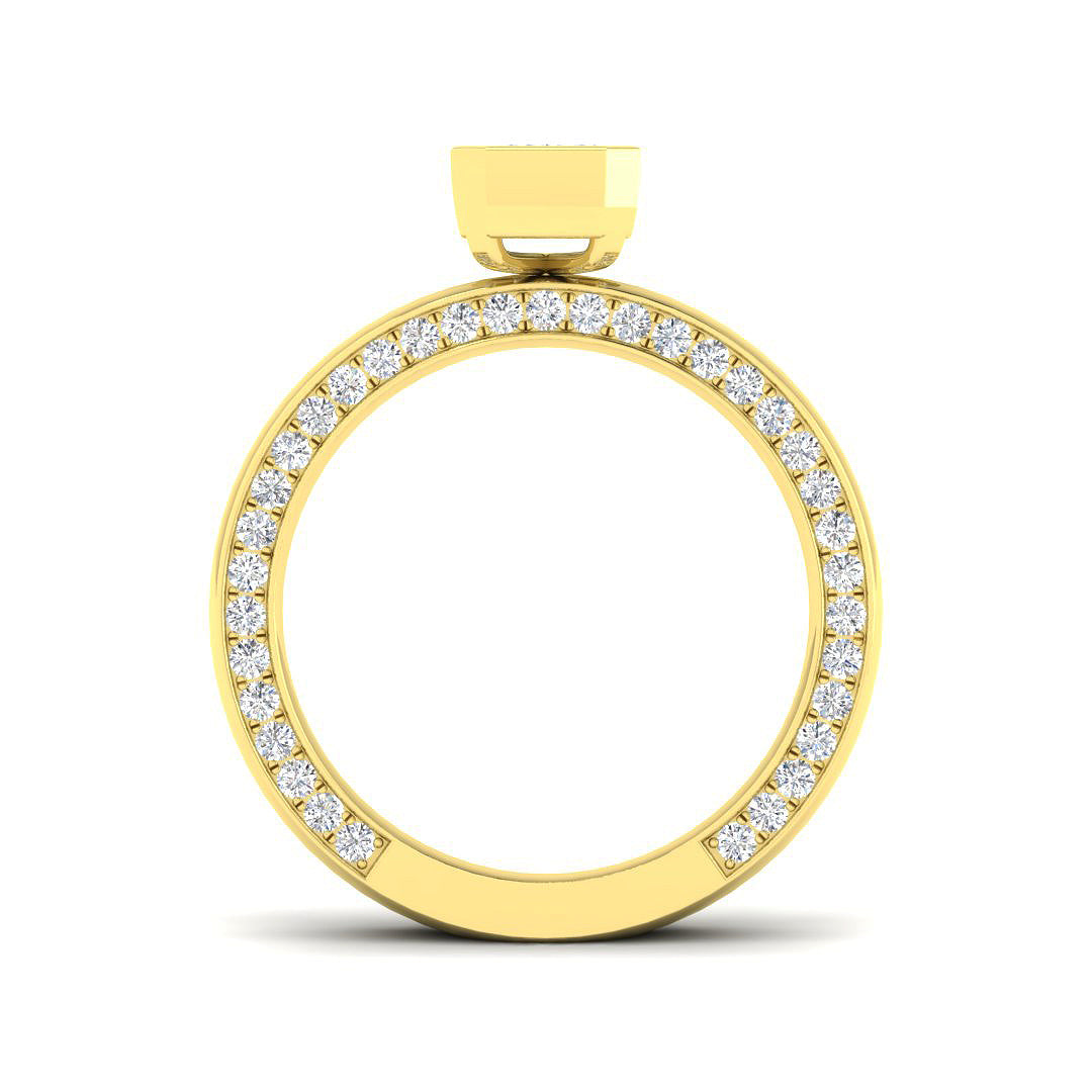 9ct Yellow Gold 1.76ct D VS2 Laboratory Grown CVD Ring
