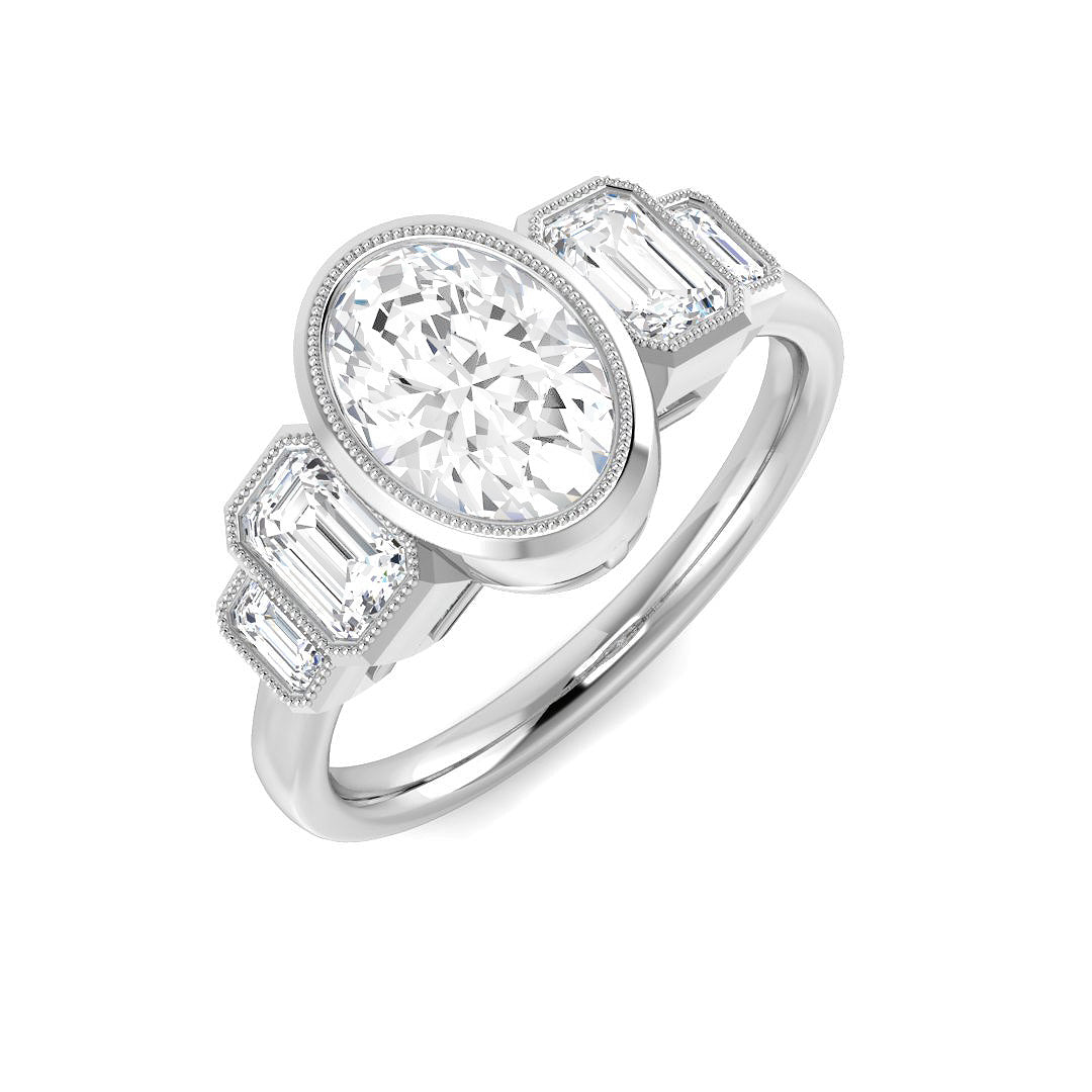9ct White Gold 1.74ct E VS1 Laboratory Grown CVD Ring