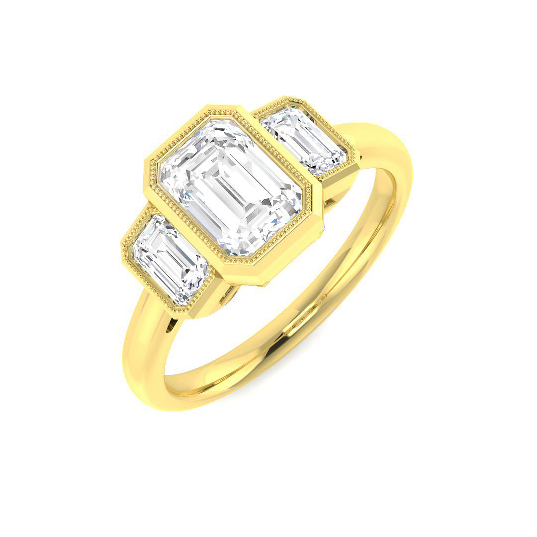 9ct Yellow Gold 1.59ct D VS1 Laboratory Grown CVD Ring