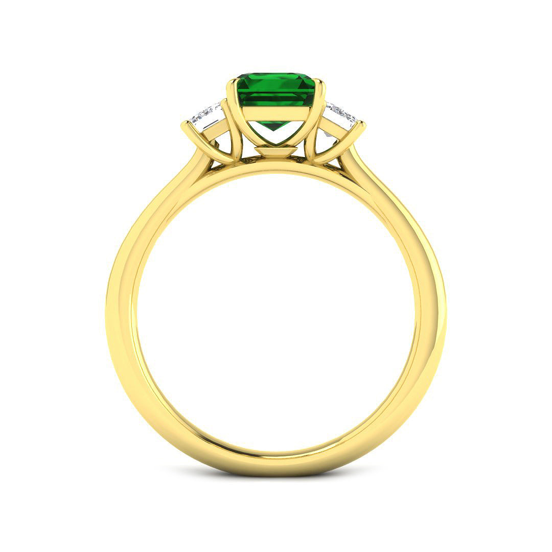 9ct Yellow Gold 1.57ct Emerald Ring