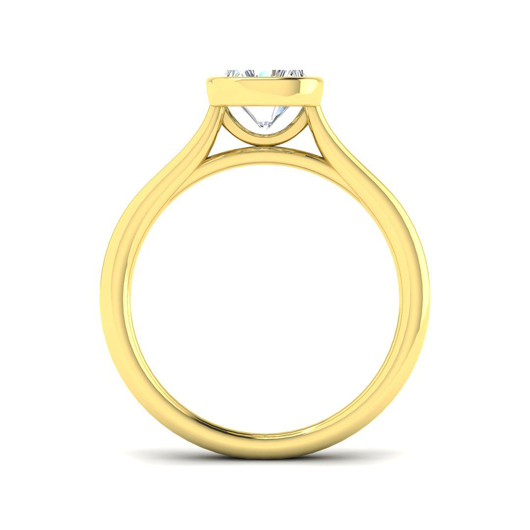 9ct Yellow Gold 1.50ct E VS1 Laboratory Grown CVD Ring