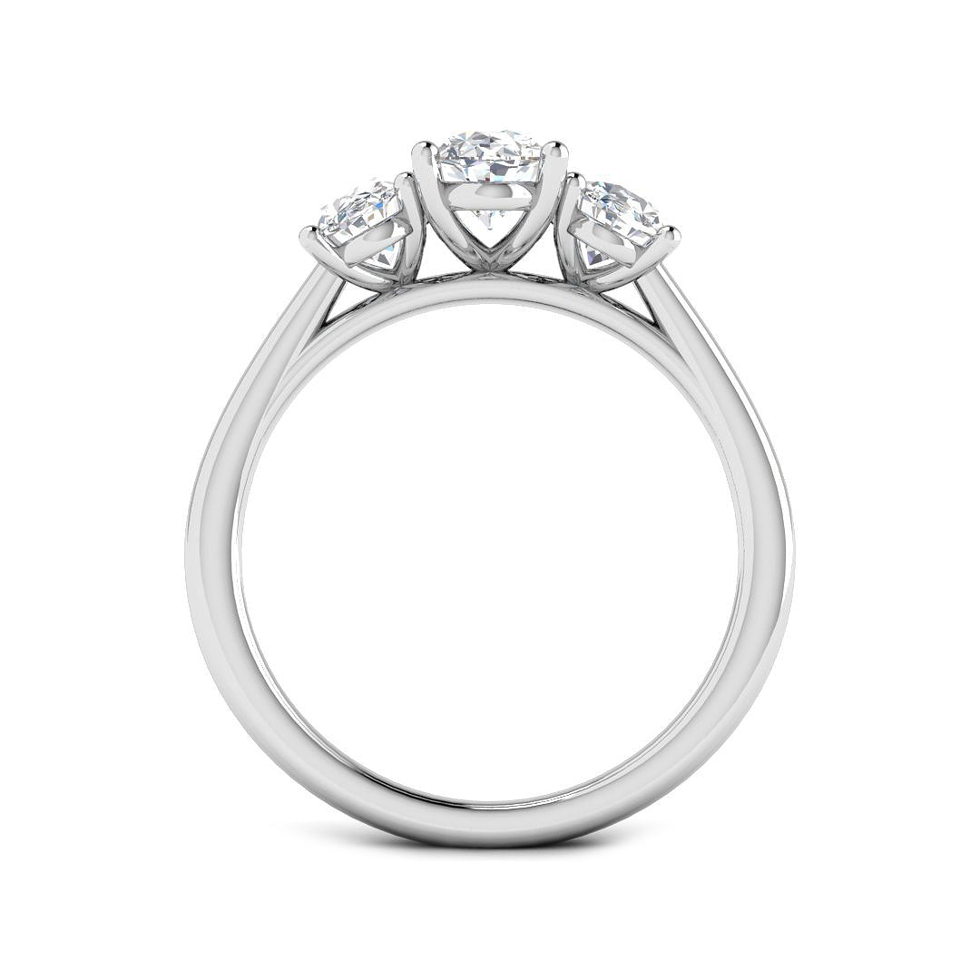 9ct White Gold 2.12ct E VS2 Laboratory Grown CVD Ring