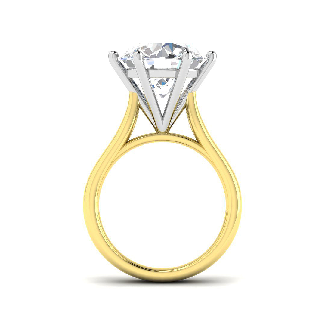 9ct Yellow Gold 5.04ct E VS2 Laboratory Grown CVD Ring