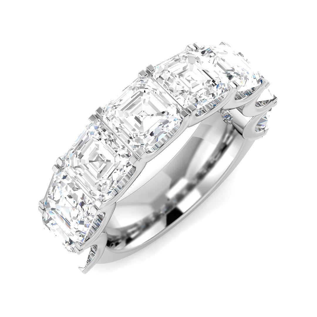 9ct White Gold 8.11ct Laboratory Grown CVD Ring