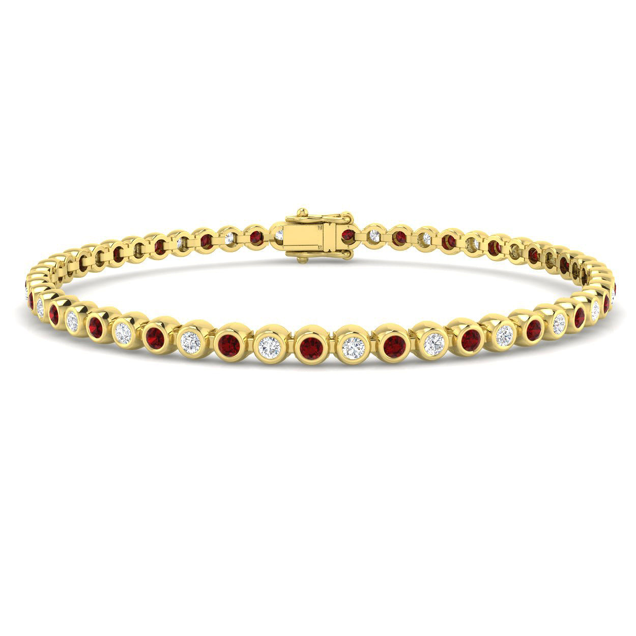 9ct Yellow Gold 2.34ct Laboratory Grown CVD Bracelet
