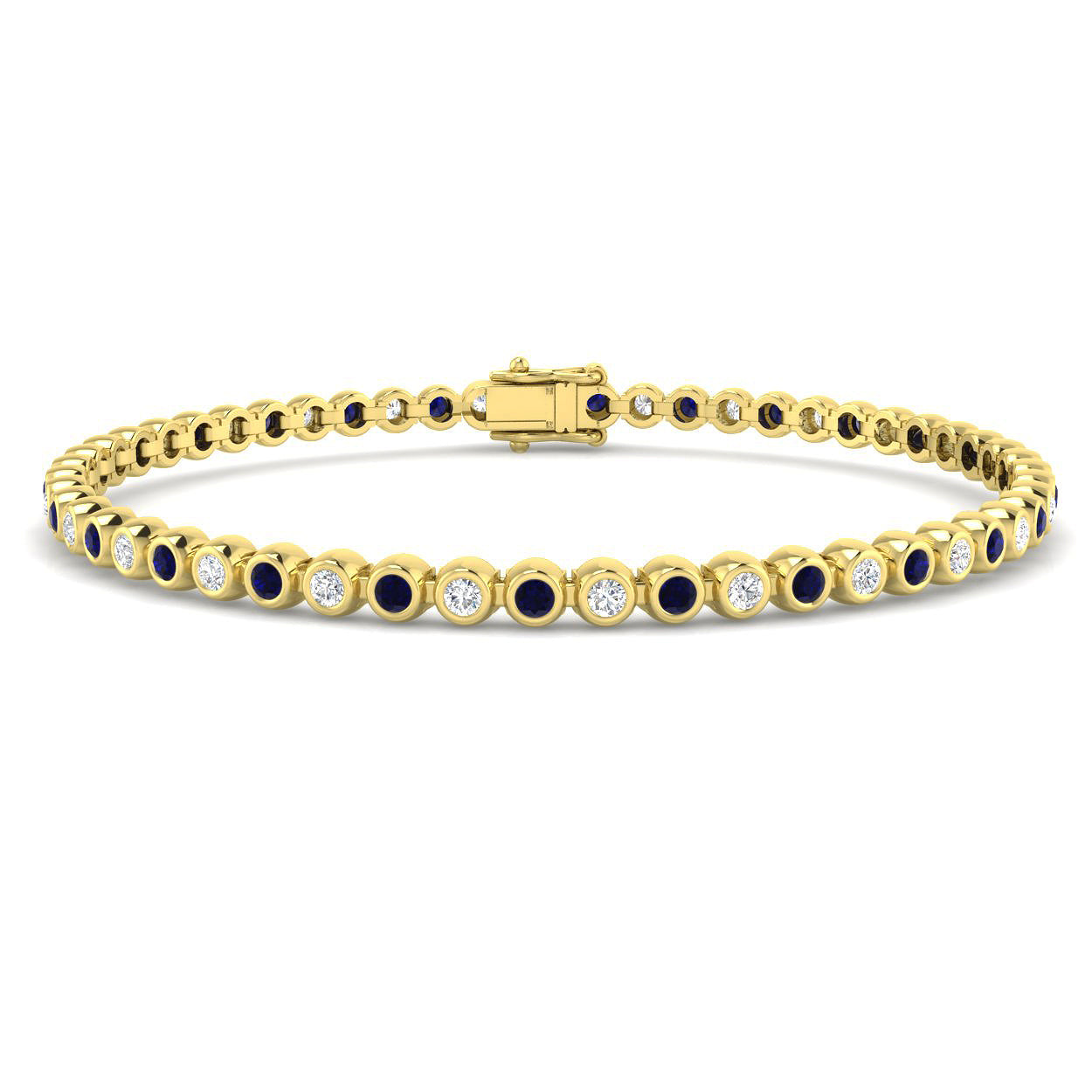 9ct Yellow Gold 2.24ct Laboratory Grown CVD Bracelet
