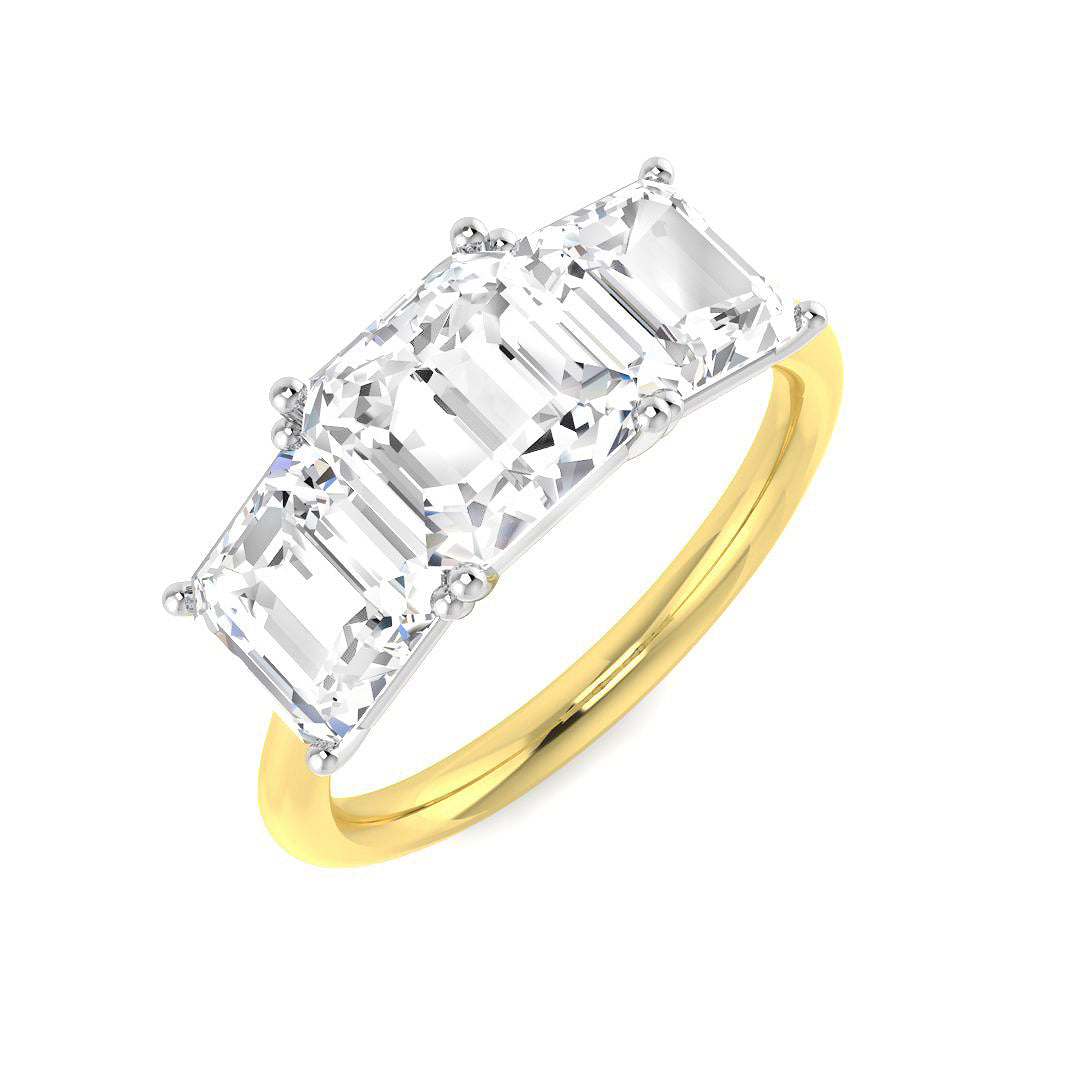 9ct Yellow Gold 3.91ct Laboratory Grown CVD Ring