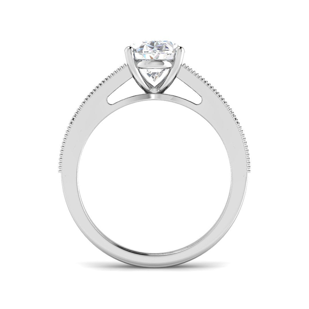 9ct White Gold 2.62ct D VS2 Laboratory Grown CVD Ring