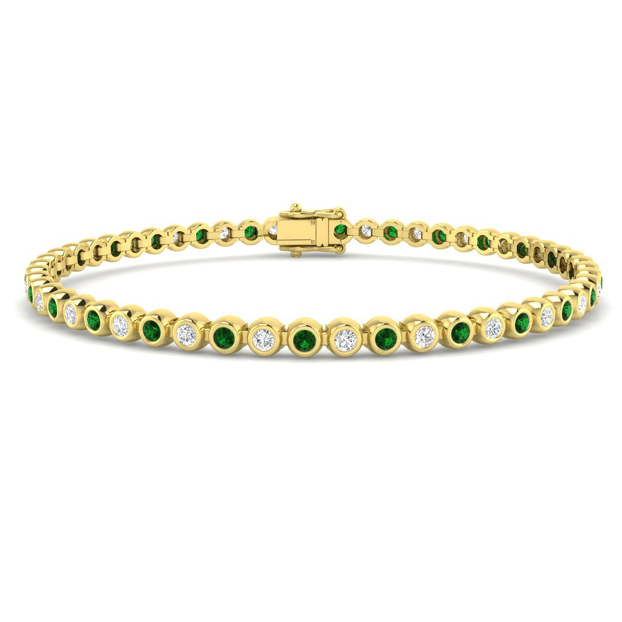 9ct Yellow Gold 1.94ct Laboratory Grown CVD Bracelet