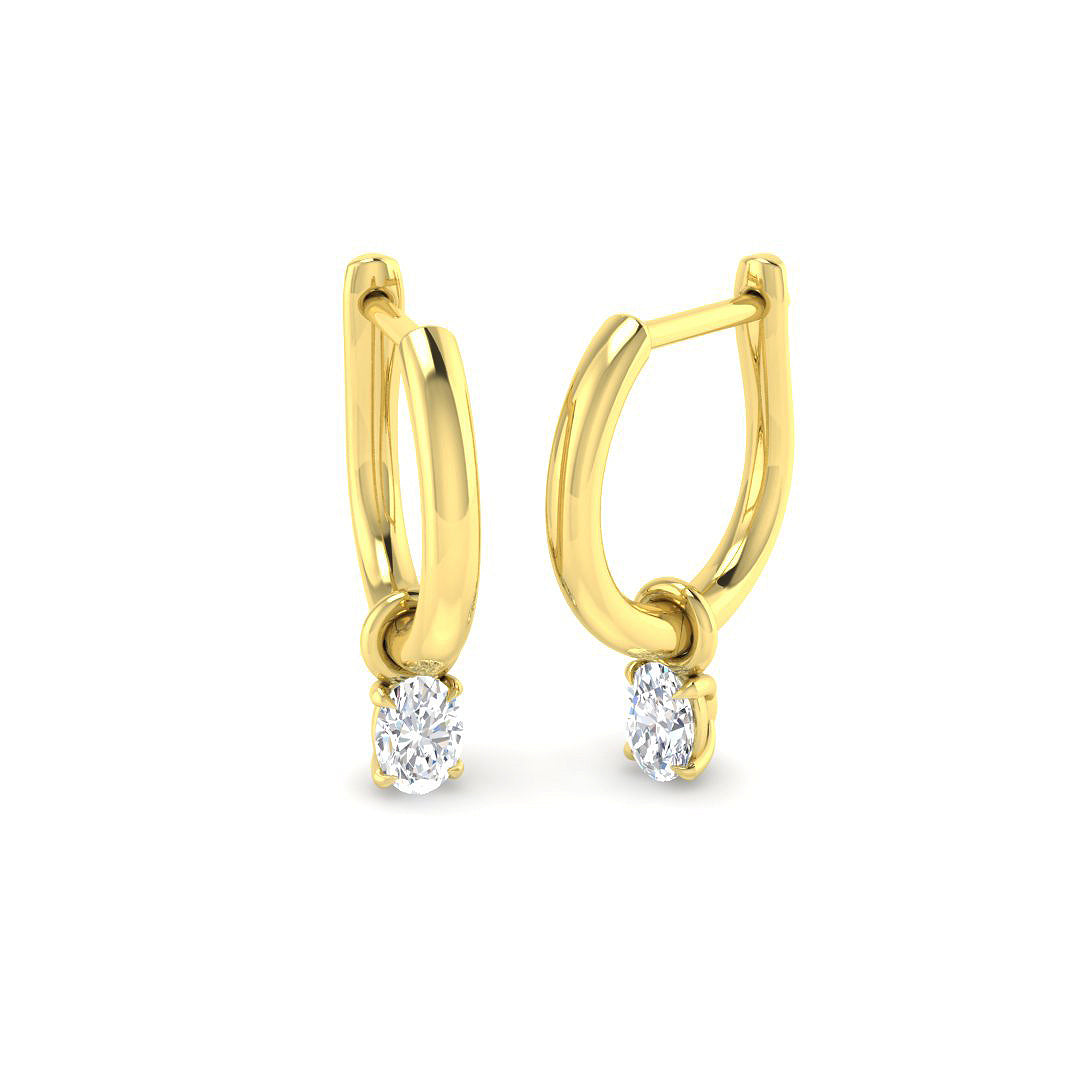 18ct Yellow Gold 0.29ct Diamond Earrings