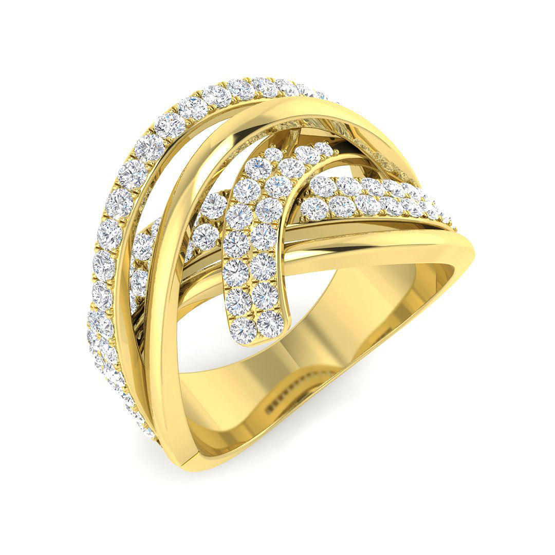 9ct Yellow Gold 0.85ct G SI2 Diamond Ring