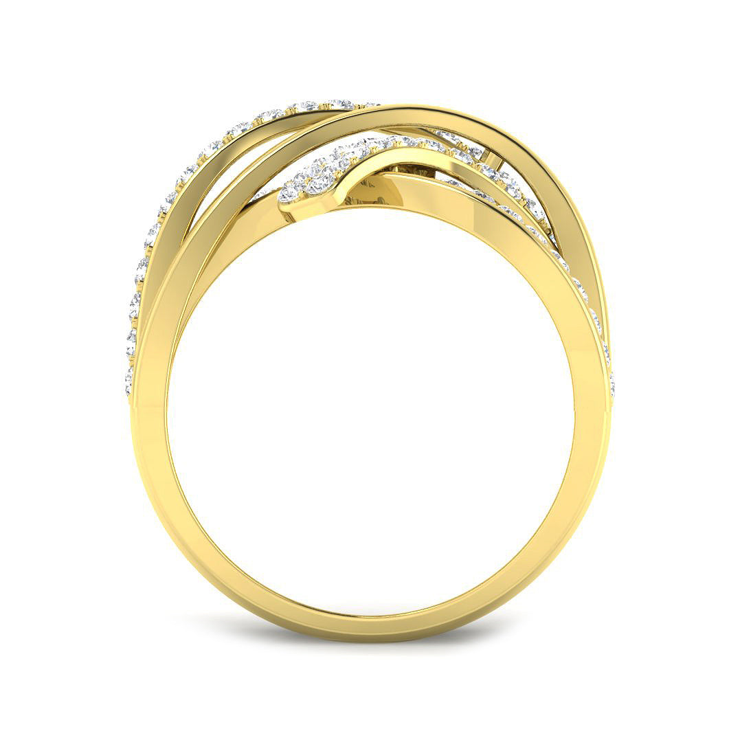 9ct Yellow Gold 0.85ct G SI2 Diamond Ring