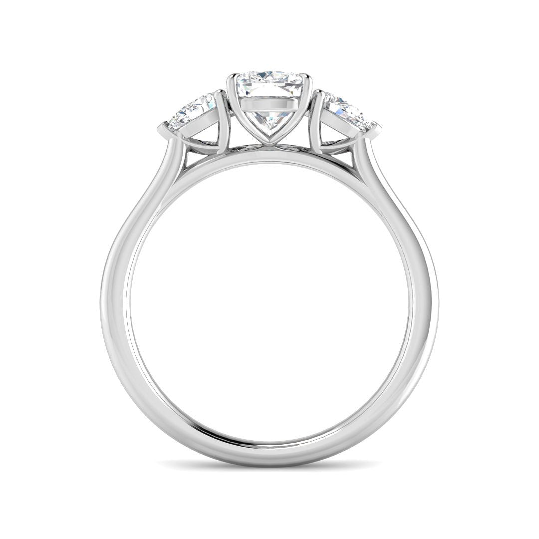 9ct White Gold 1.31ct E VS2 Laboratory Grown CVD Ring