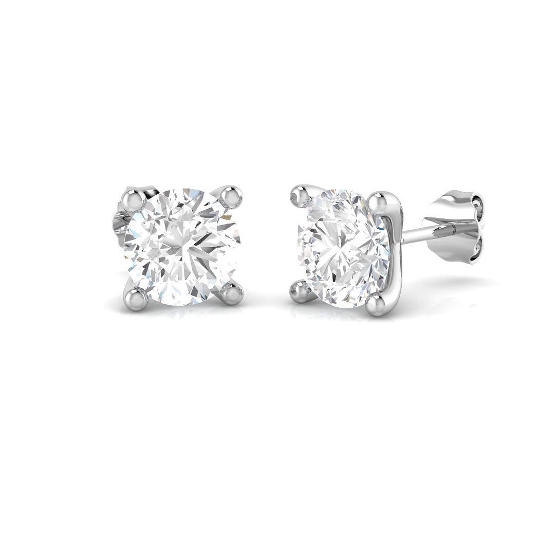 9ct White Gold 3.02ct E VS2 Laboratory Grown CVD Earrings