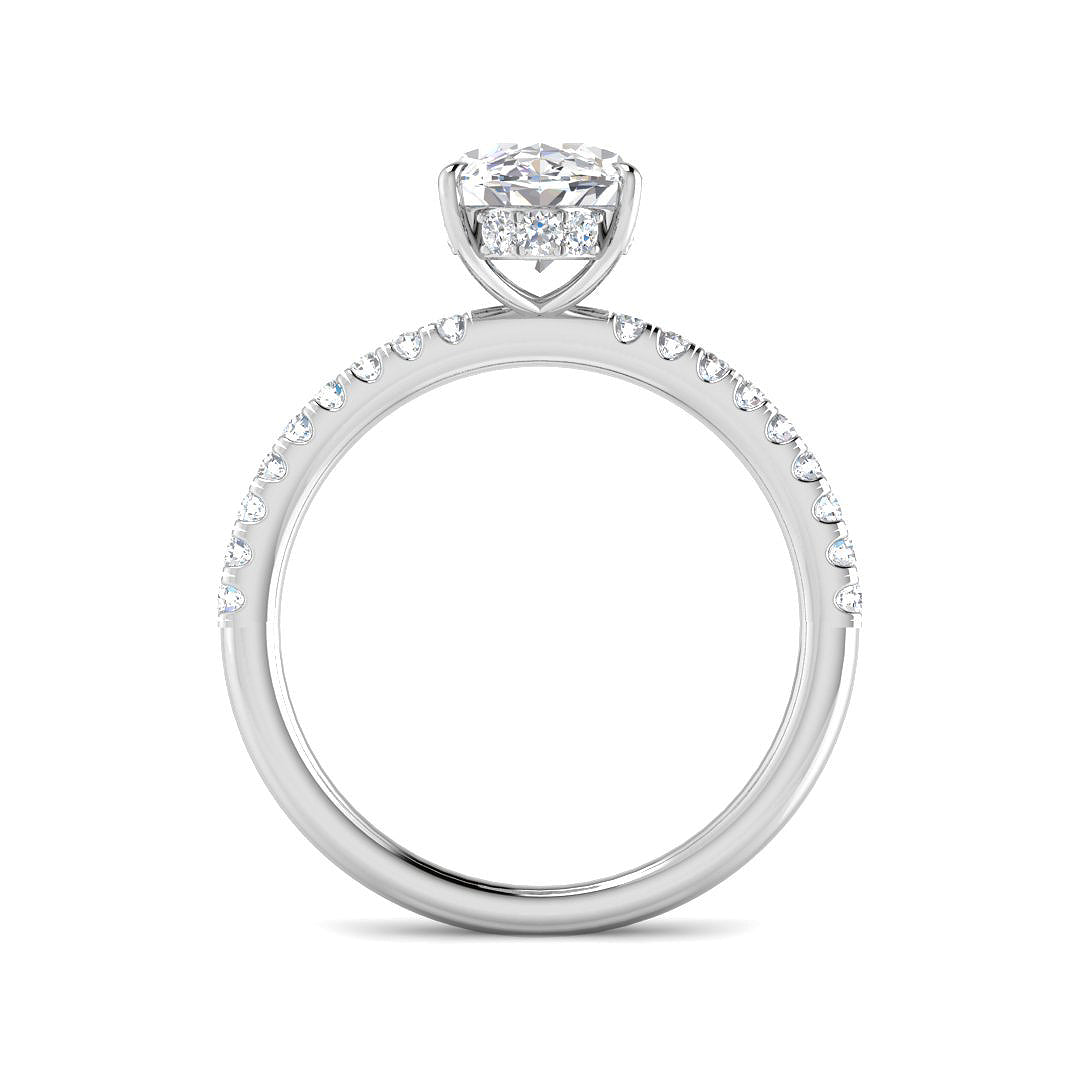 9ct White Gold 2.36ct E VS2 Laboratory Grown CVD Ring