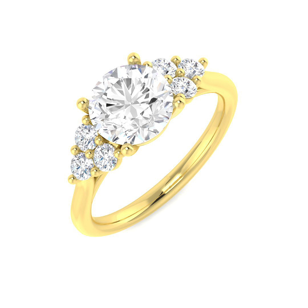 9ct Yellow Gold 1.73ct Laboratory Grown CVD Ring
