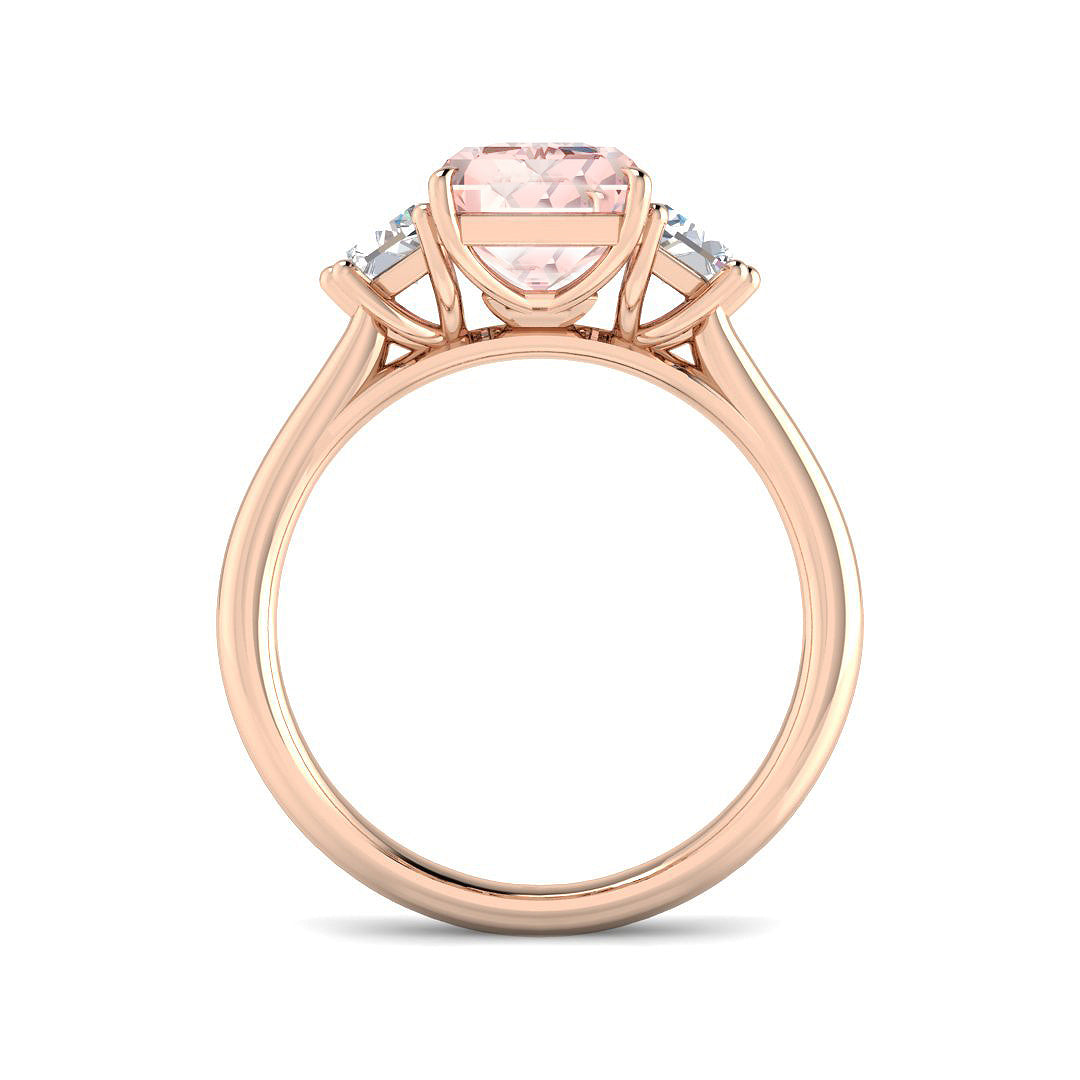 9ct Rose Gold 4.91ct G VS1 Laboratory Grown Lab Pink Diamond Ring