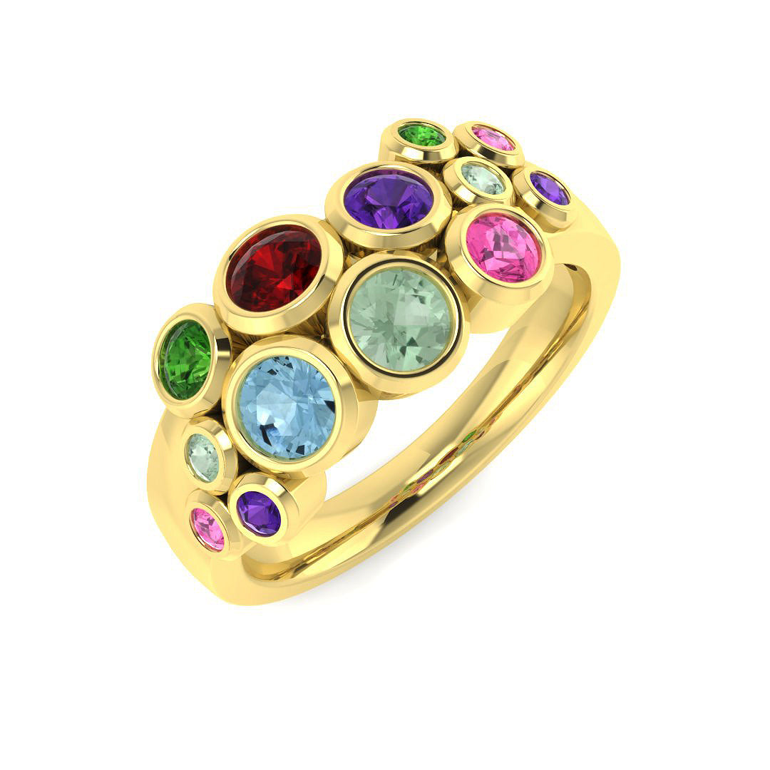 9ct Yellow Gold 1.03ct Sky Blue Topaz Ring