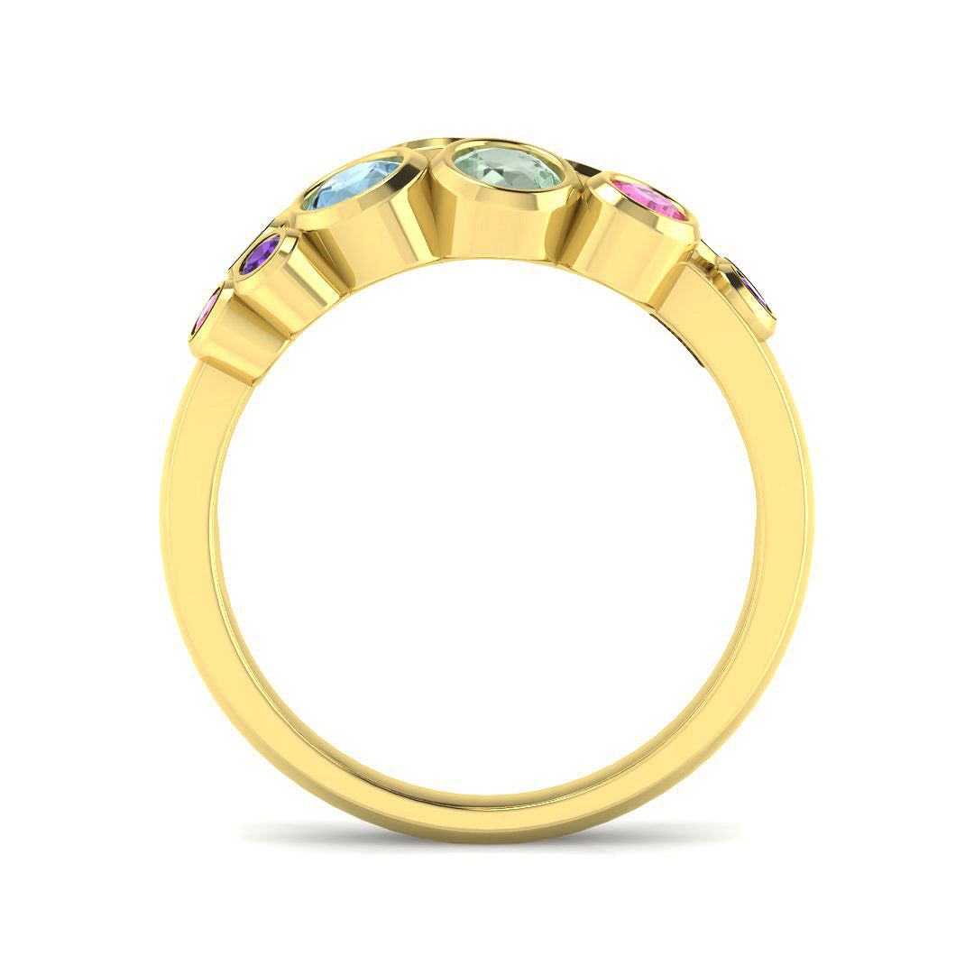 9ct Yellow Gold 1.03ct Sky Blue Topaz Ring