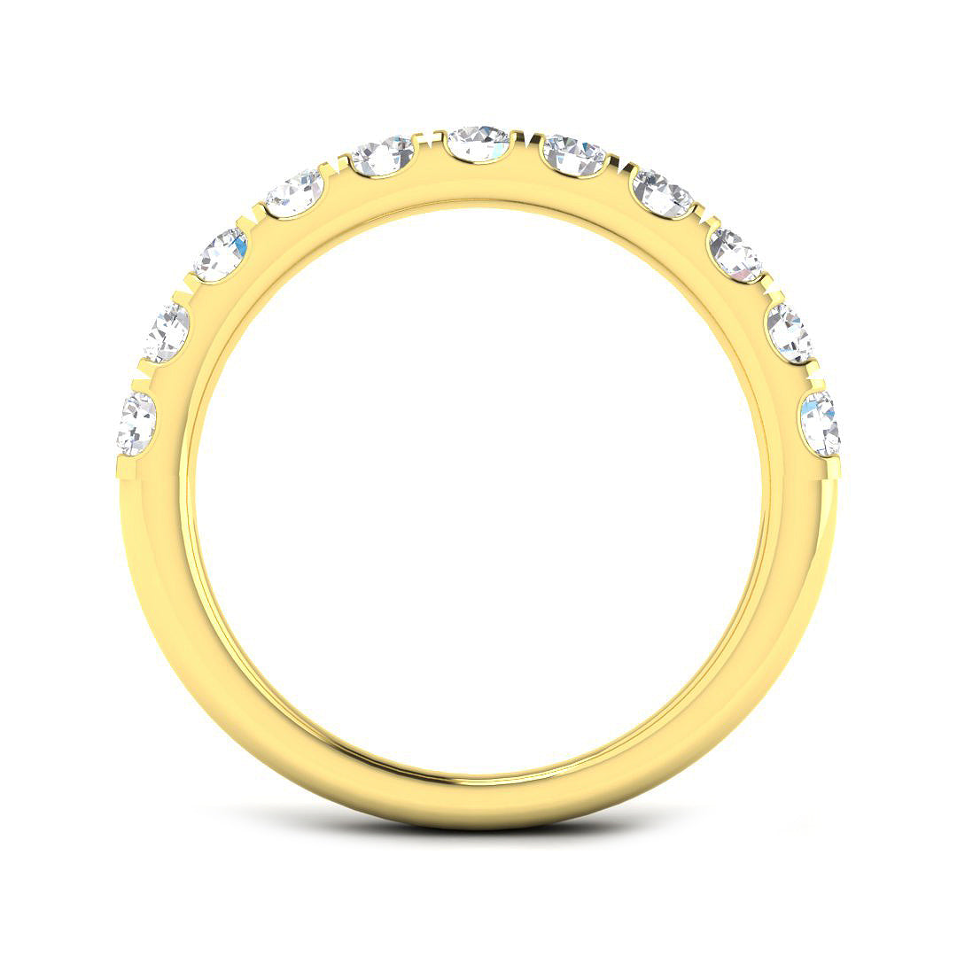 9ct Yellow Gold 0.82ct K SI1 Diamond Ring