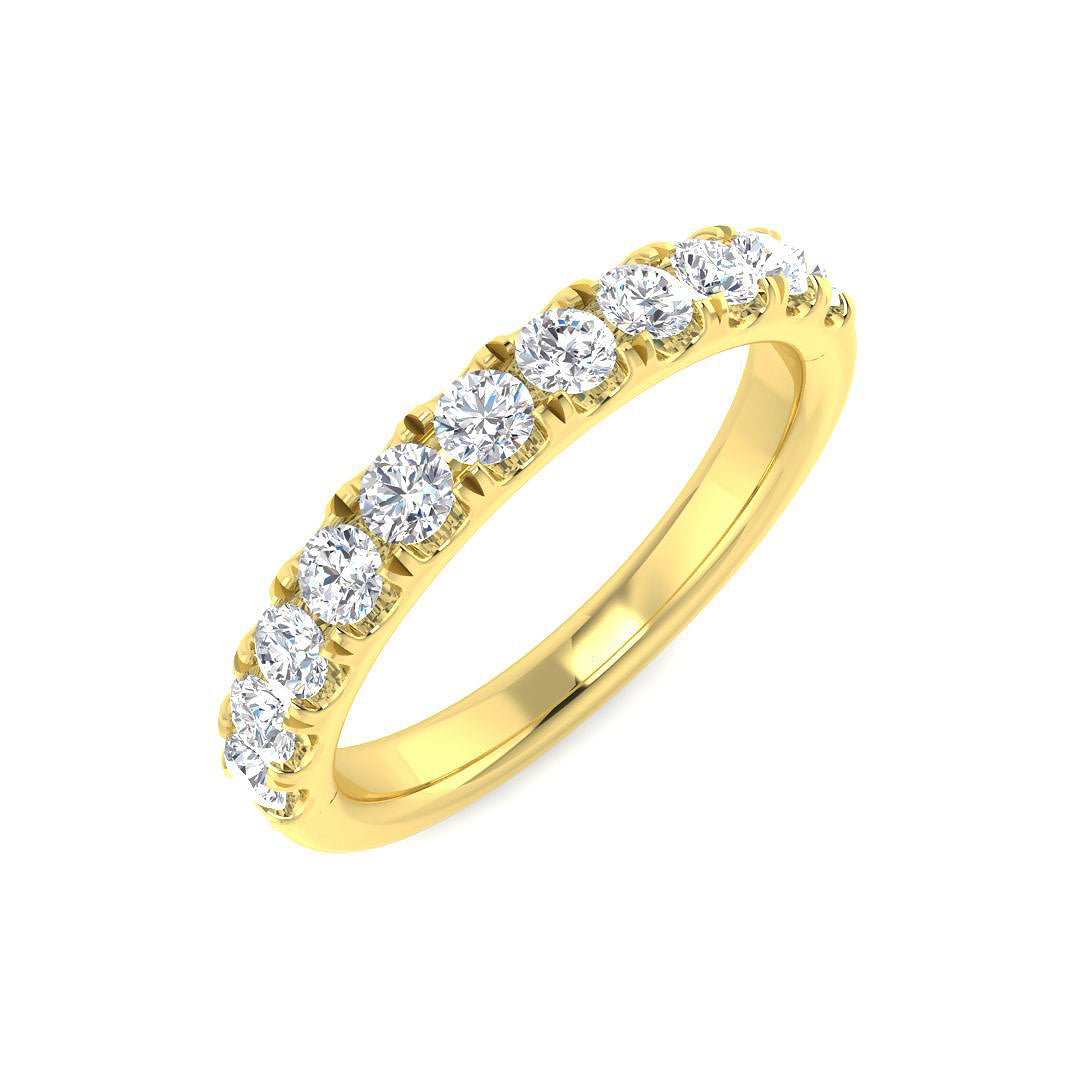 9ct Yellow Gold 0.67ct J SI1 Diamond Ring