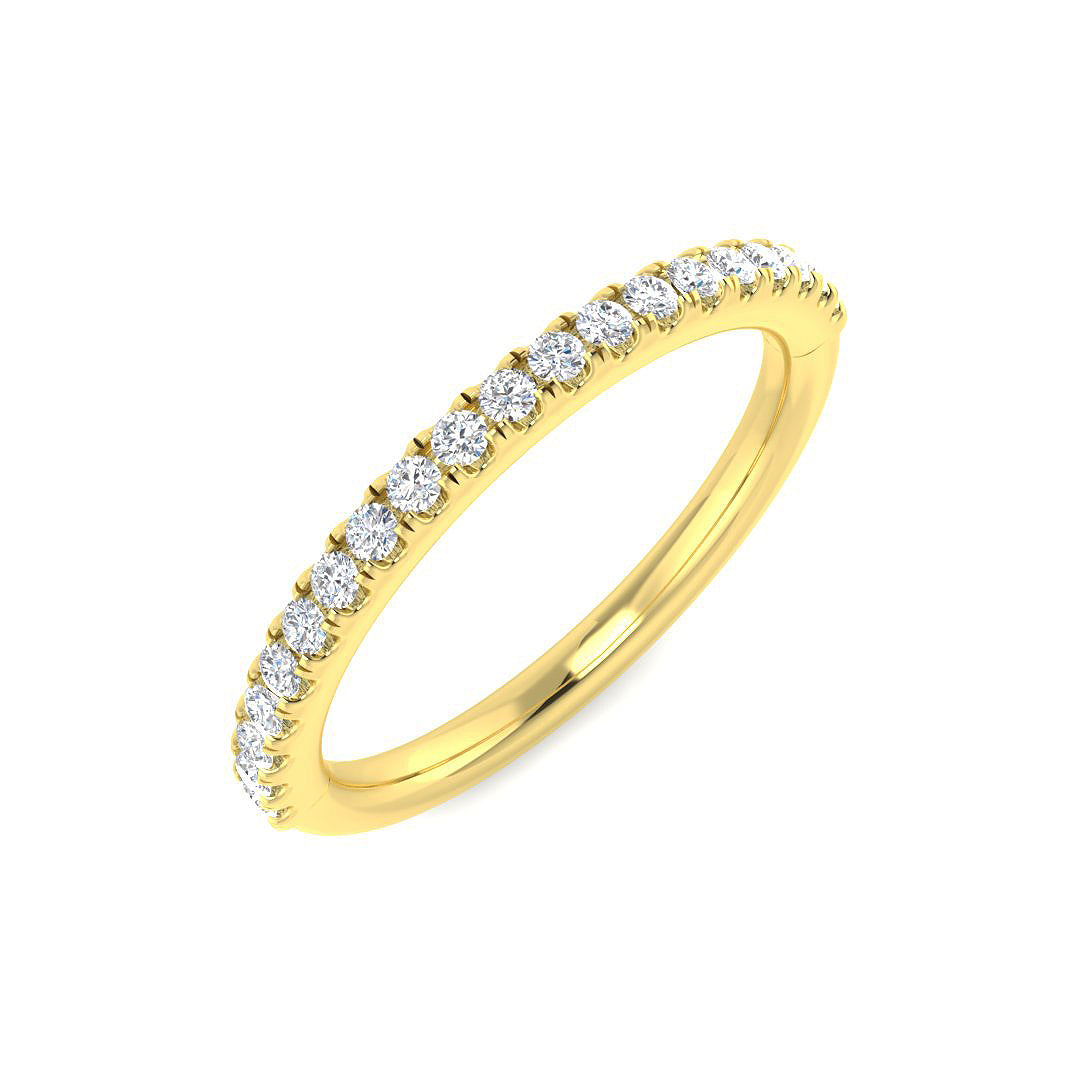 9ct Yellow Gold 0.24ct K SI1 Diamond Ring
