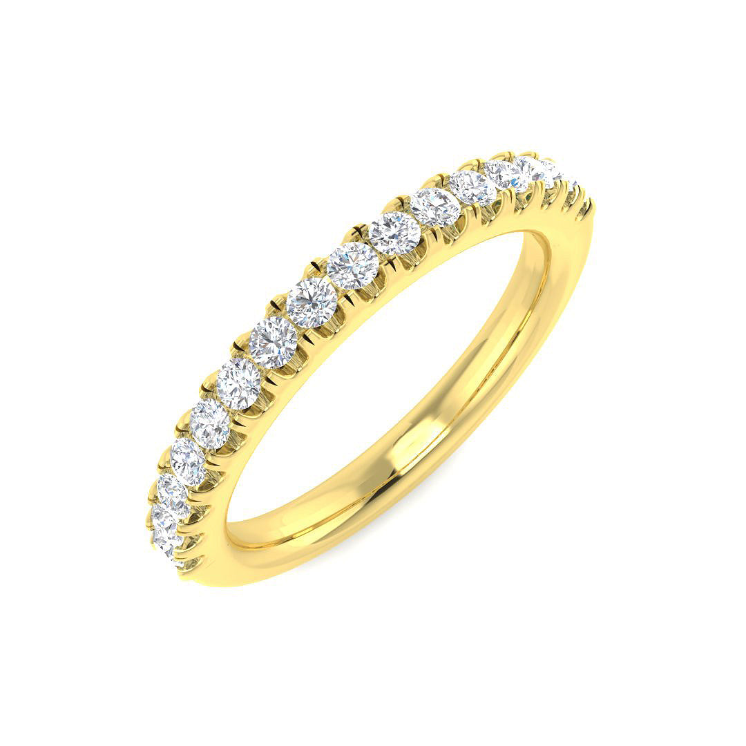 9ct Yellow Gold 0.41ct K SI1 Diamond Ring
