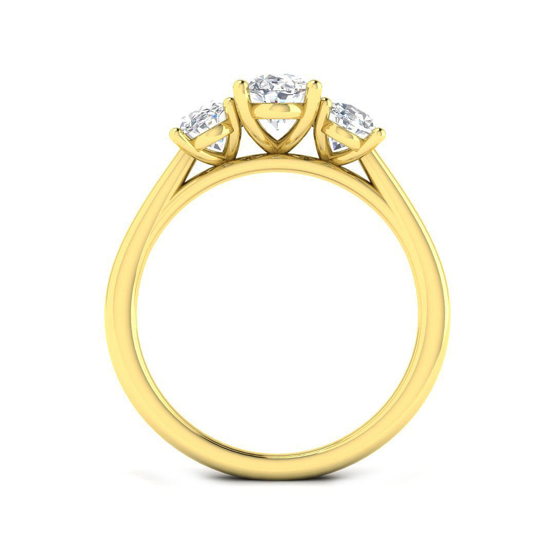 9ct Yellow Gold 2.03ct E VS2 Laboratory Grown CVD Ring