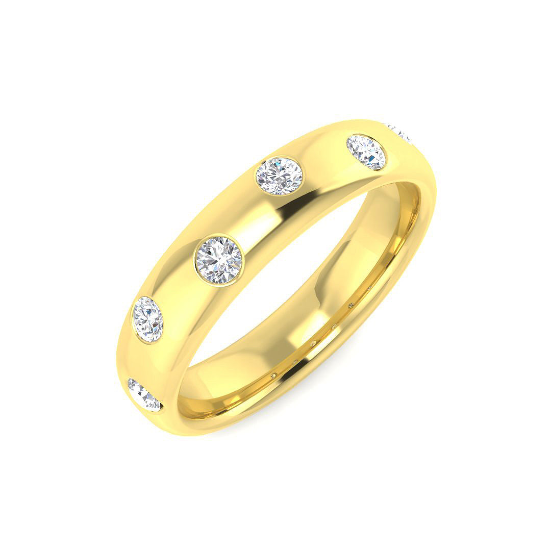 9ct Yellow Gold 0.26ct Laboratory Grown CVD Ring