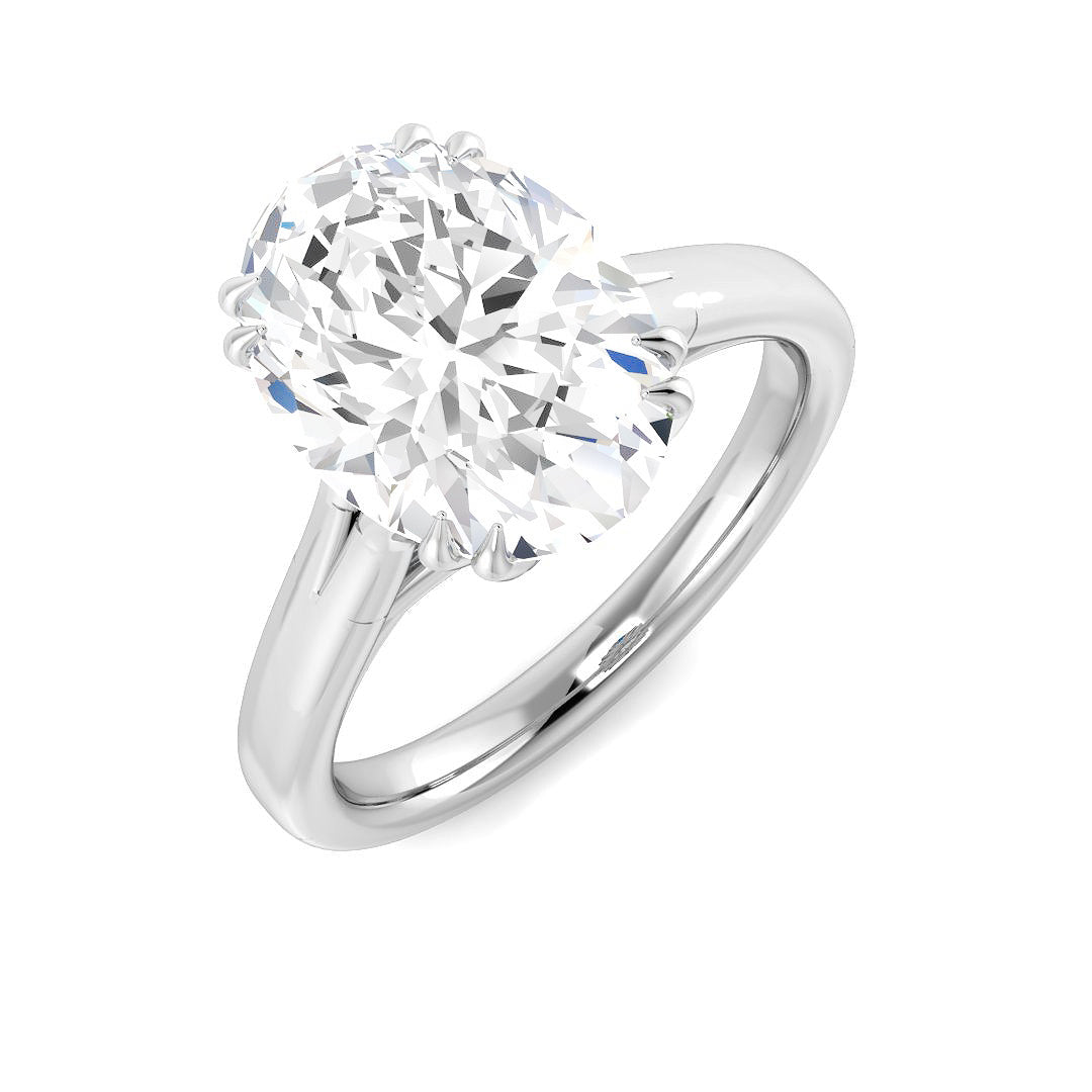 9ct White Gold 3.02ct E VS2 Laboratory Grown CVD Ring