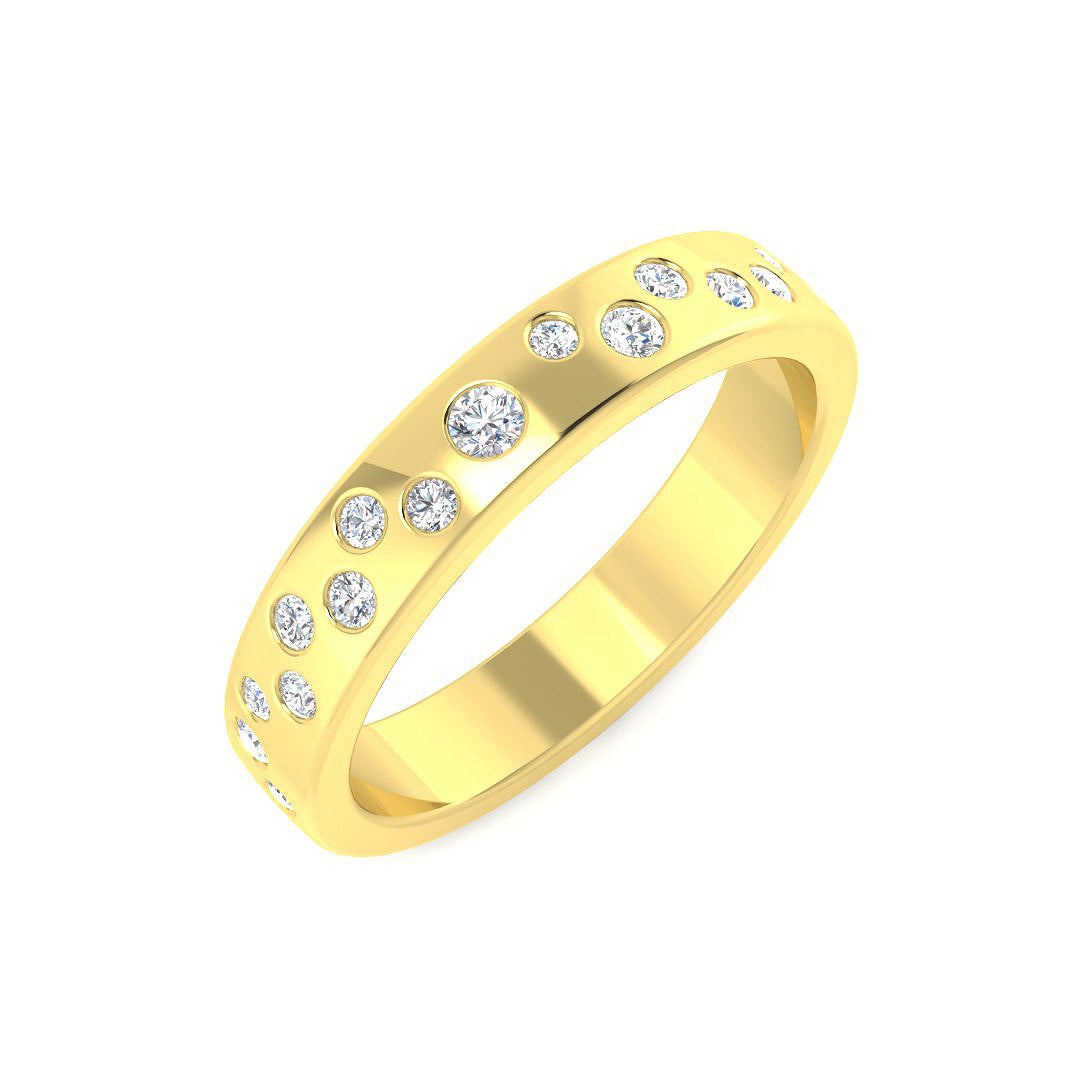 9ct Yellow Gold 0.26ct Laboratory Grown CVD Ring