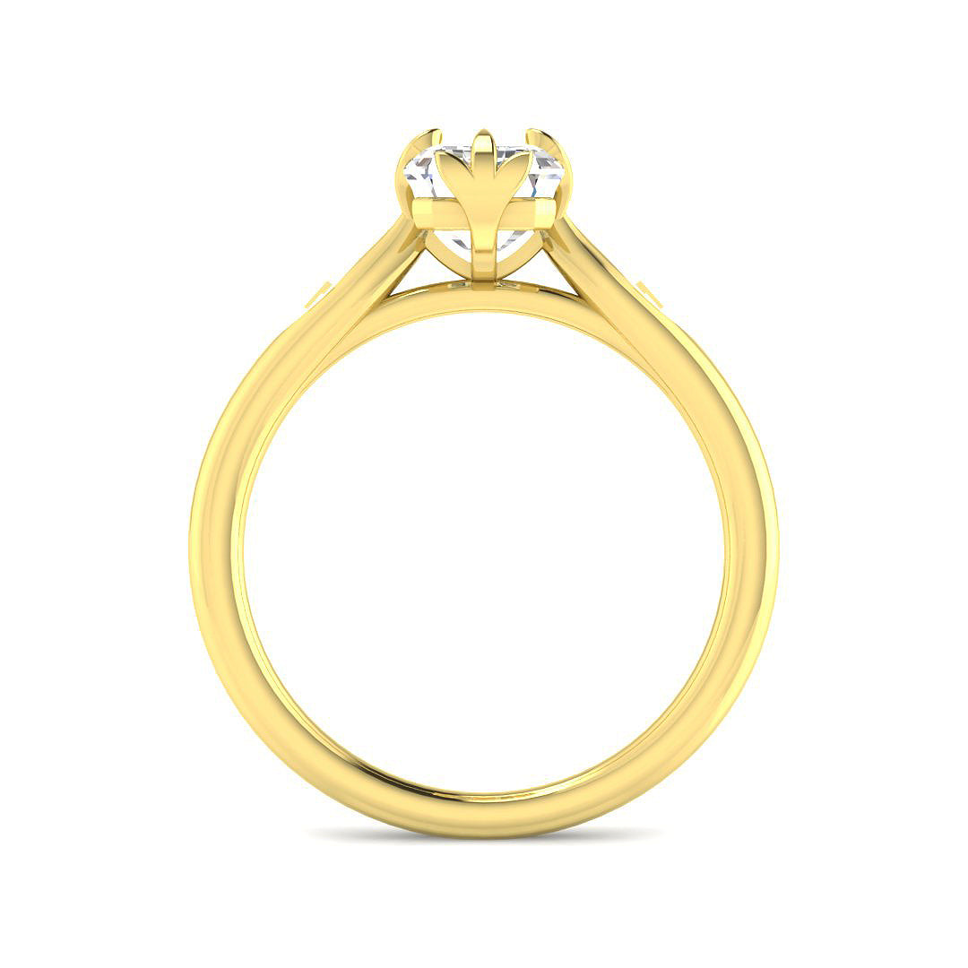 9ct Yellow Gold 2.04ct E VS2 Laboratory Grown CVD Ring