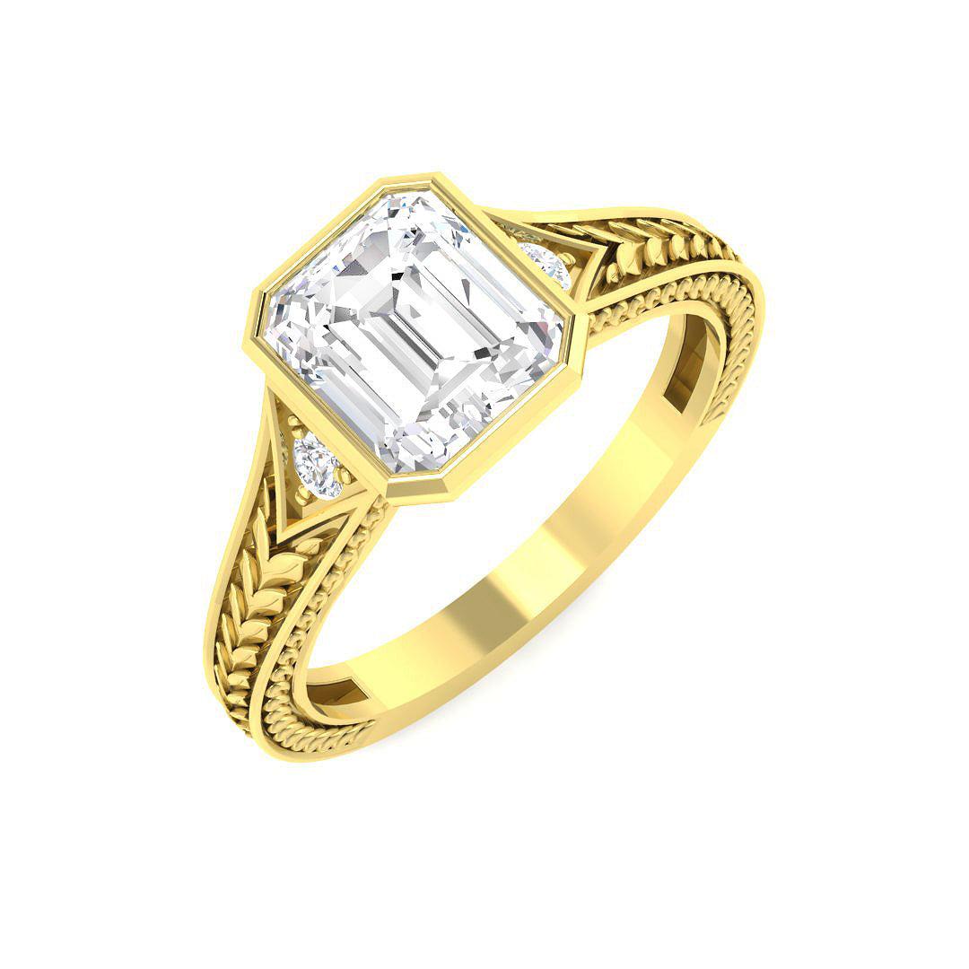 9ct Yellow Gold 1.56ct D VS2 Laboratory Grown CVD Ring