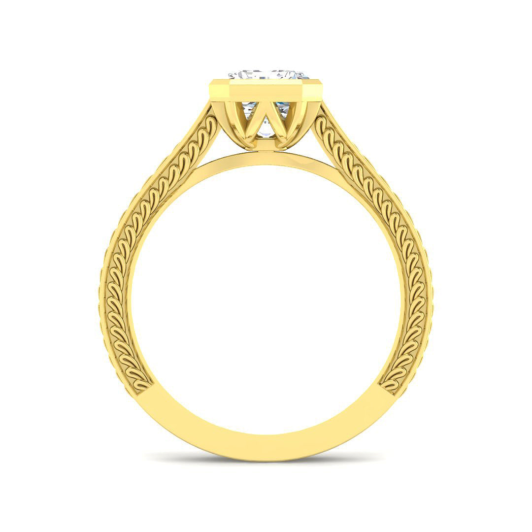 9ct Yellow Gold 1.56ct D VS2 Laboratory Grown CVD Ring